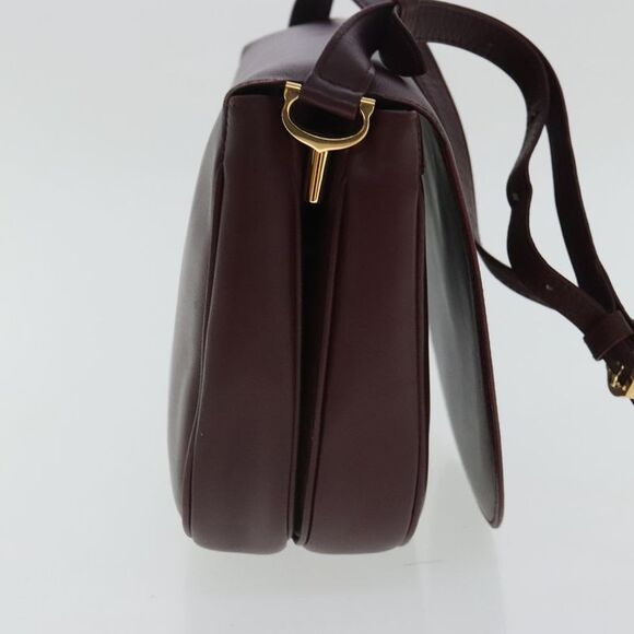 Cartier Must De Cartier Burgundy Leather Shoulder Bag (Pre-Owned) - Picture 3 of 16